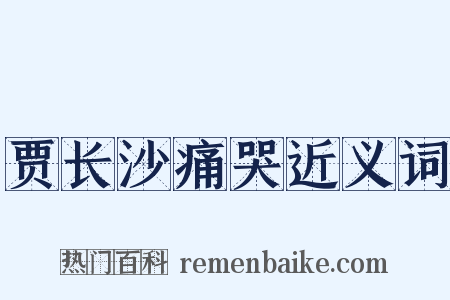 贾长沙痛哭近义词是什么意思的图片